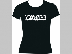 Defiance čierne dámske tričko 100%bavlna
